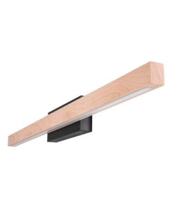 APPLIQUE ONLI "DORA" METALLO E LEGNO LED, 80X5,6X8 CM